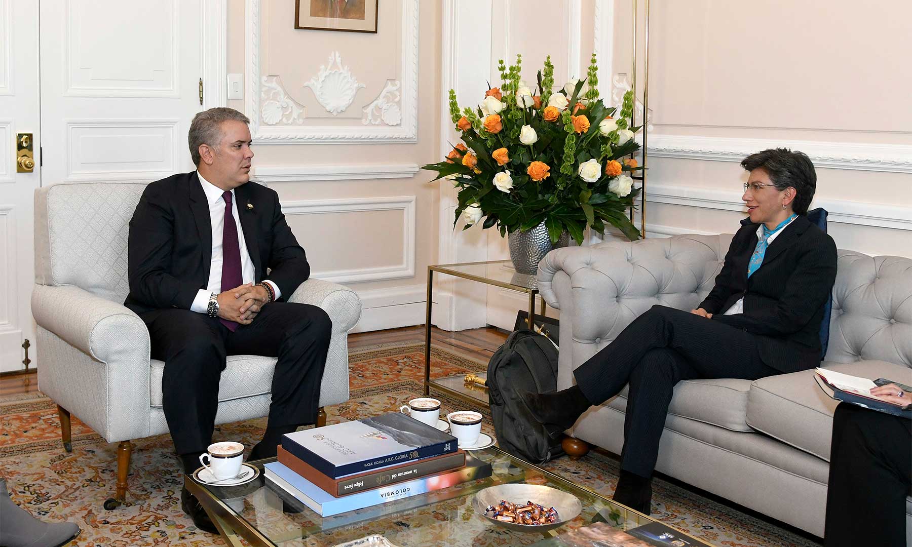 reunión entre el presidente Iván Duque y la alcaldesa Claudia López