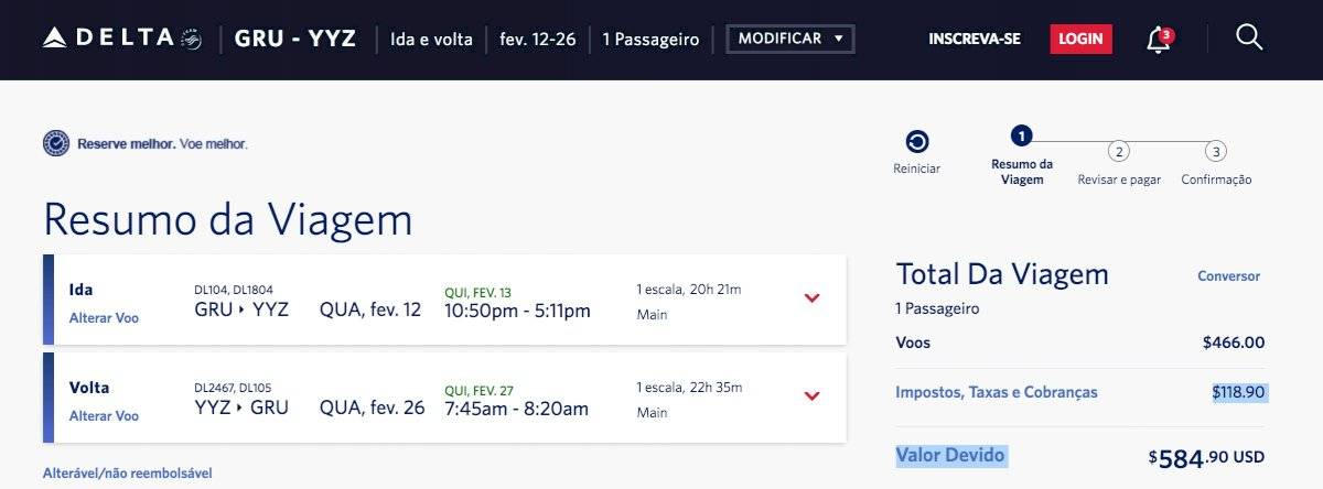 Passagens aéreas