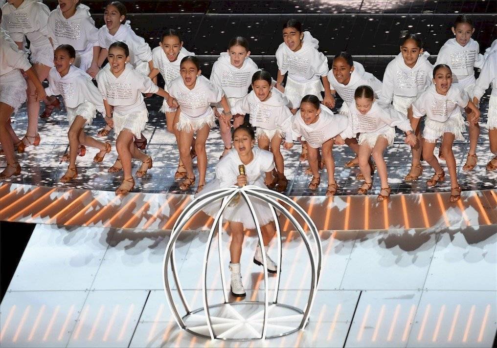 Emme, hija de Marc Anthony y Jennifer López debuta en el Super Bowl