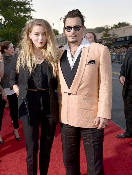 Johnny Depp junto a su exesposa Amber Heard