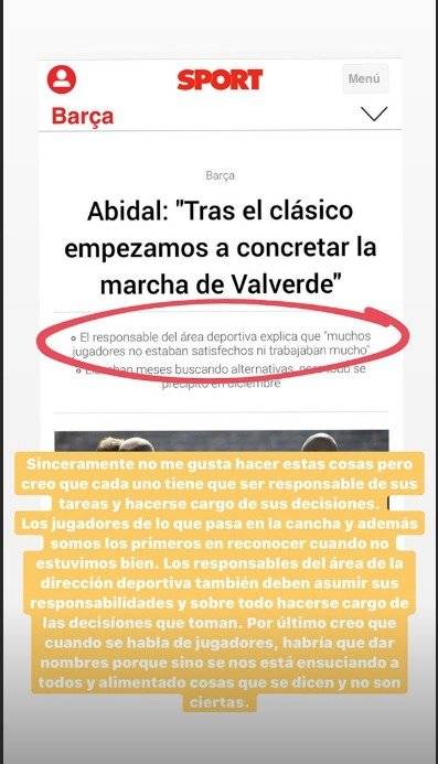 Respuesta de Messi a Abidal