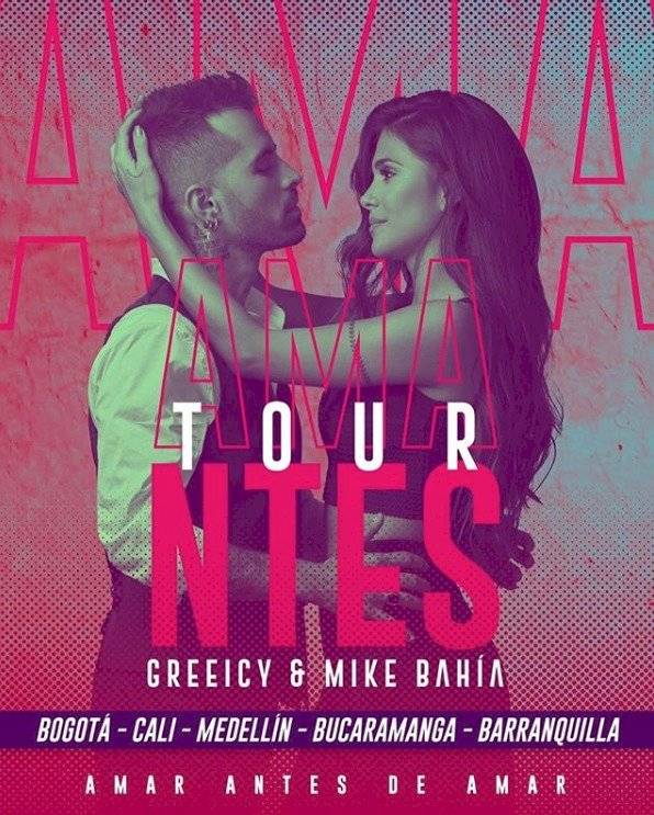 Greeicy y Mike Bahia en tour