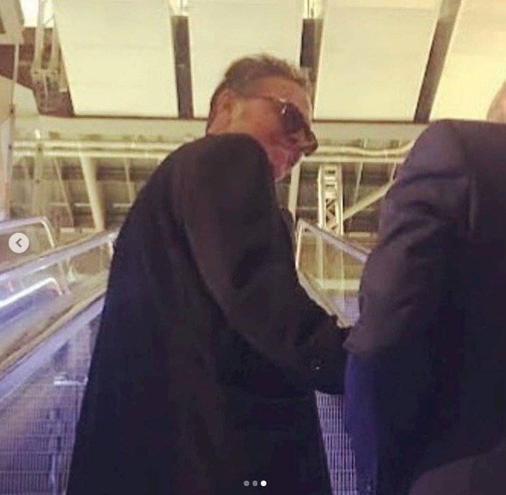 Luis Miguel en el aeropuerto