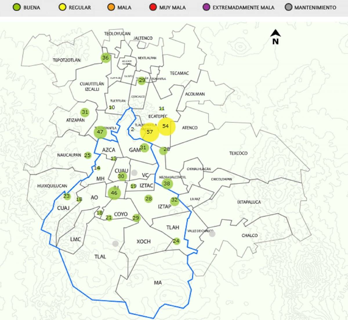 Calidad del aire hoy en CDMX y Edomex: 5 de febrero
