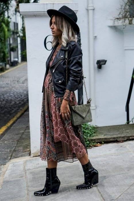 Cómo usar botines con vestido
