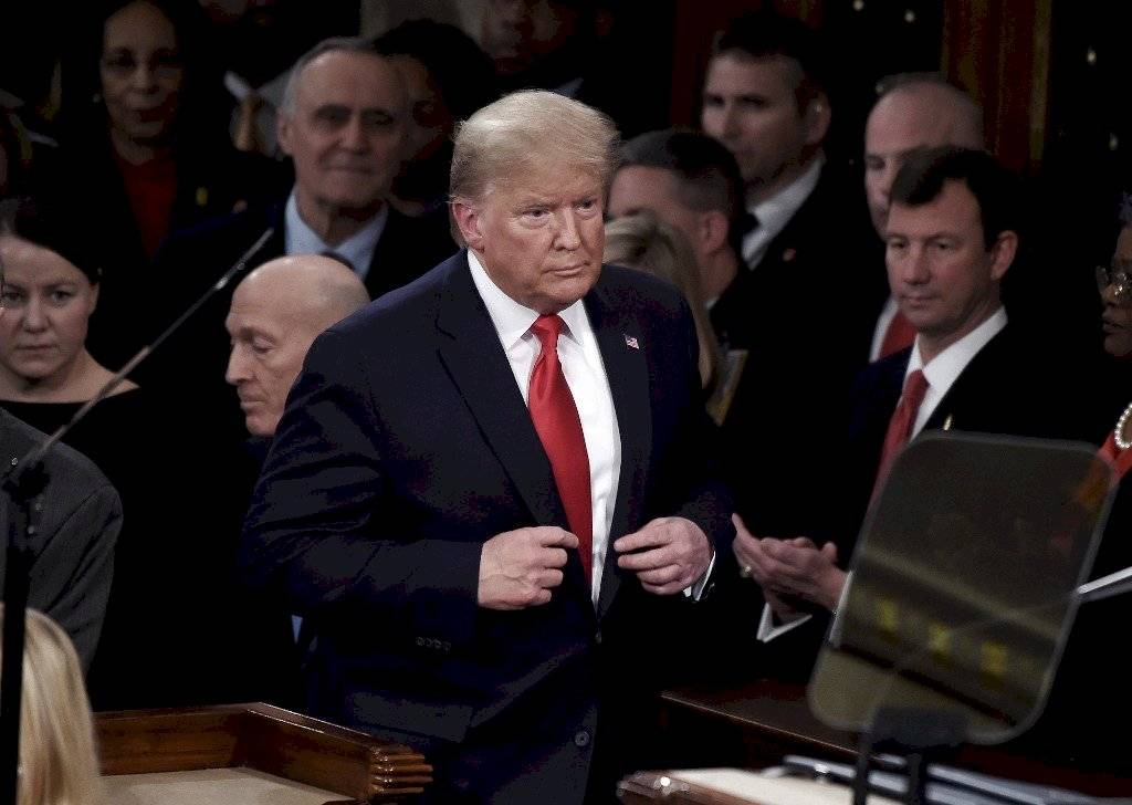 Donald Trump en el discurso sobre el Estado de la Unión