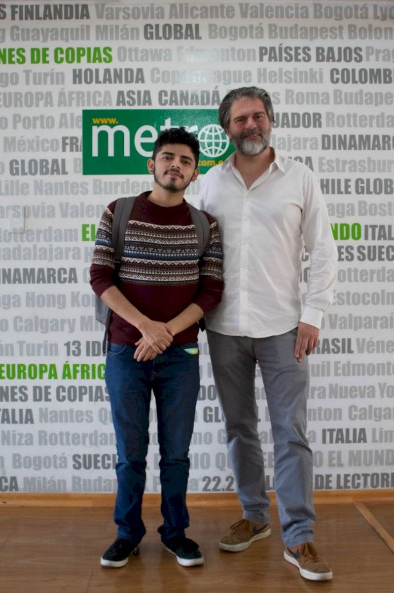 Diego Ulloa y Sebastián Cordero visitaron Diario Metro Ecuador