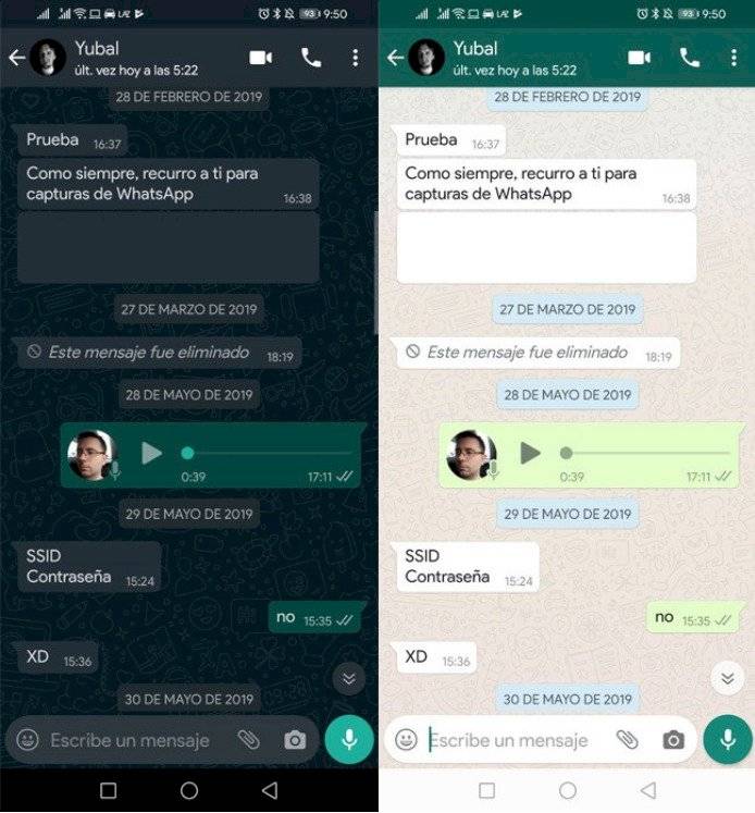WhatsApp modo oscuro