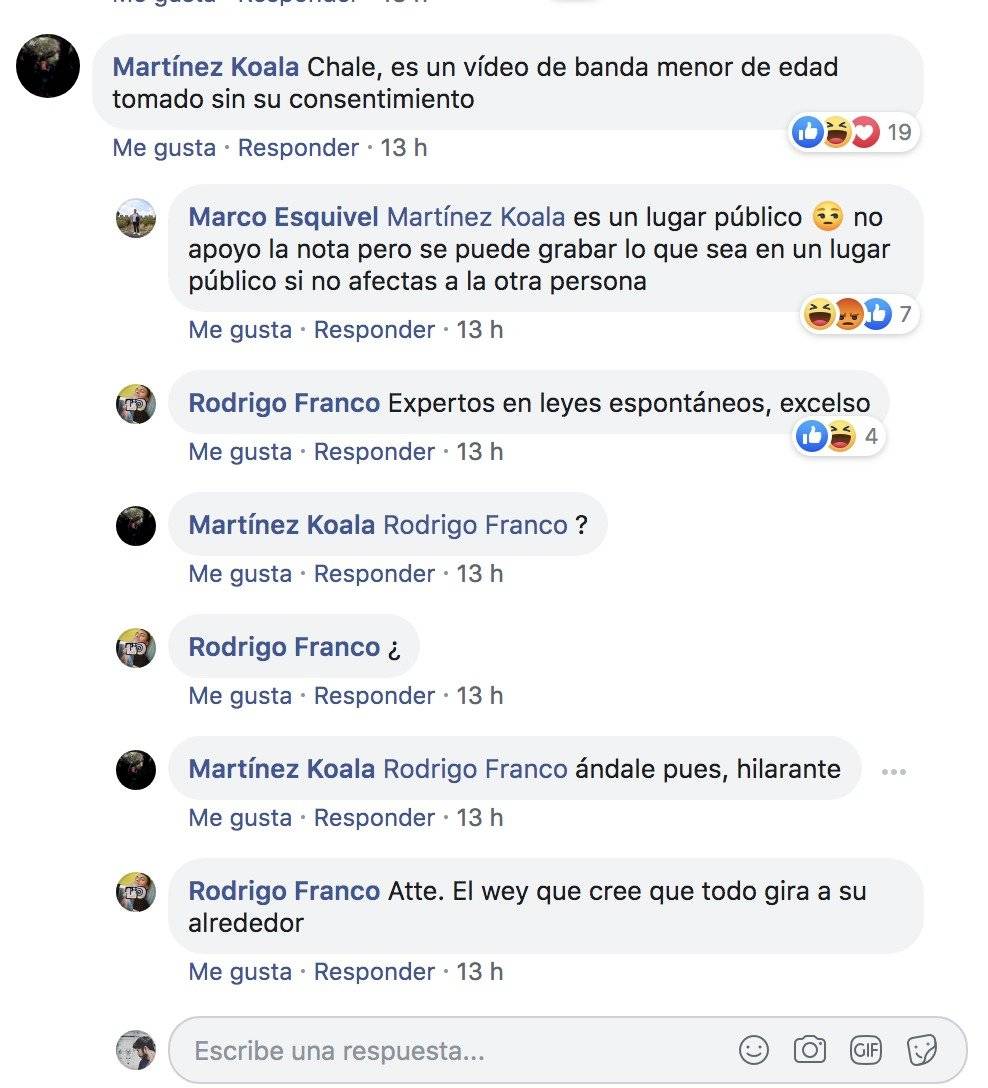 Comentarios de Alumnos en Facebook