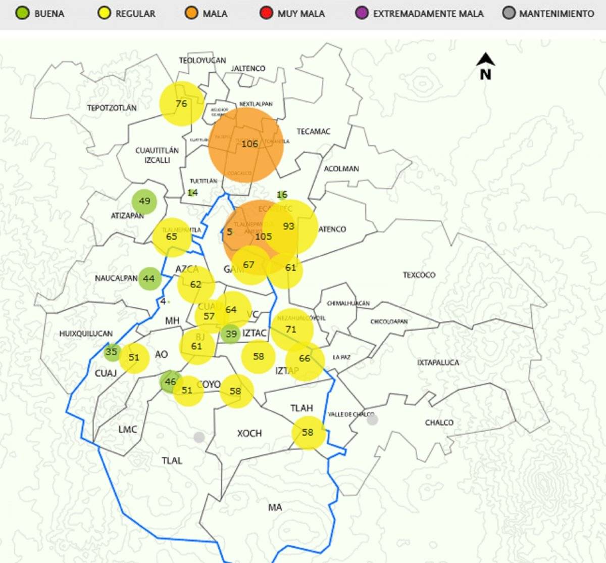 Calidad del aire en CDMX y Edomex: 9 de febrero de 2020