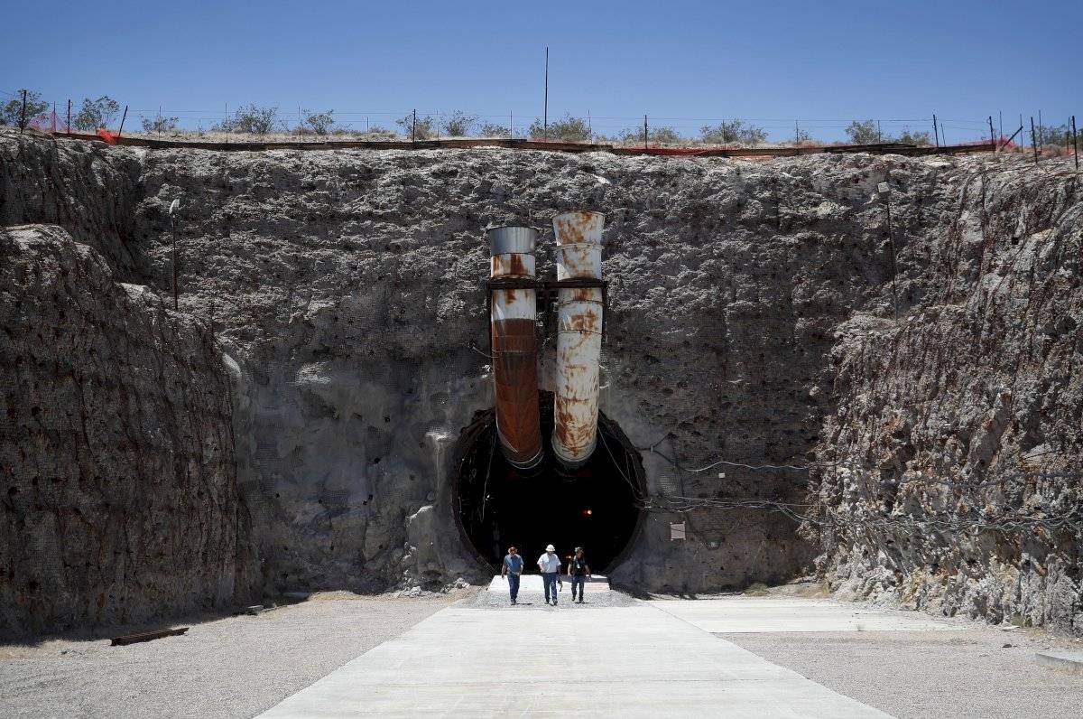 Espacio que sirve como tiradero de desechos nucleares en Estados Unidos.