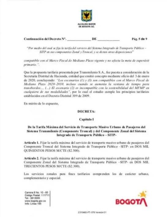 Decreto Alcaldía