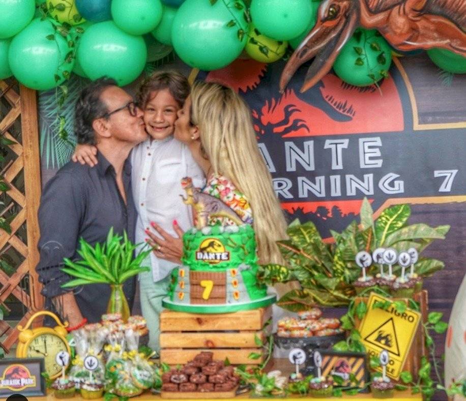 Cumple del hijo de Catherine Velastegui y David Reinoso