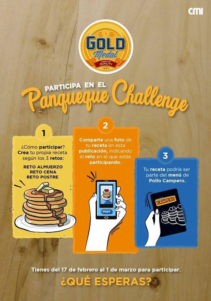 Gold Medal y Pollo Campero panqueque Challenge