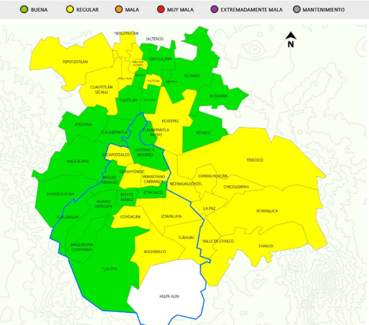 Calidad del aire en CDMX y Edomex: domingo 23 de febrero