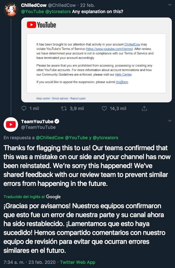 https://twitter.com/TeamYouTube/status/1231527775011516417
