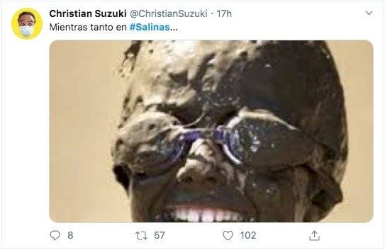 Los memes que dejó el desecho de aguas lluvias y servidas en el mar de Salinas