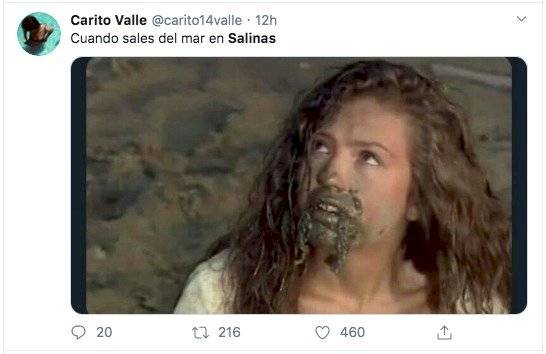 Los memes que dejó el desecho de aguas lluvias y servidas en el mar de Salinas