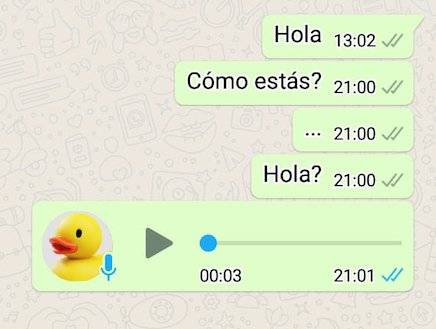 WhatsApp palomitas