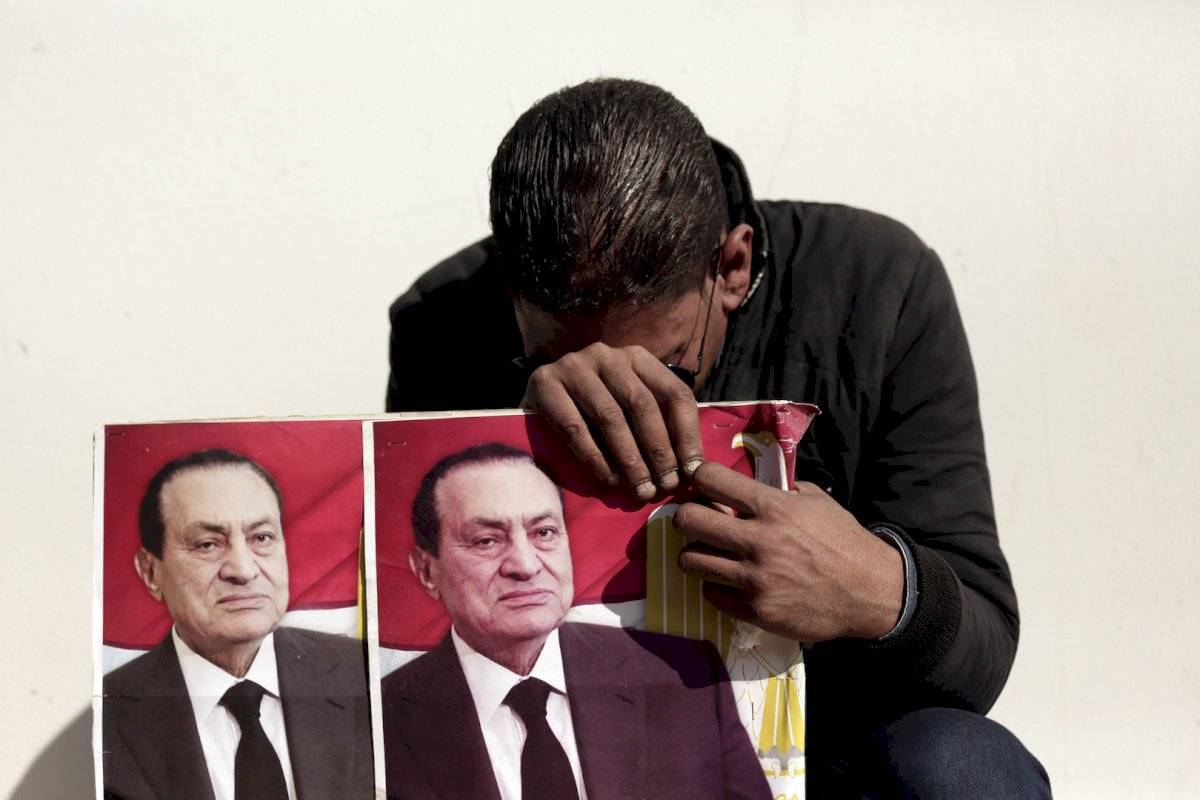 Simpatizantes de Hosni Mubarak en Egipto