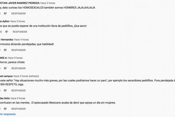 Comentarios en canal el padre Ernesto María Caro