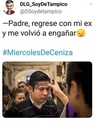 Meme del Miércoles de Ceniza
