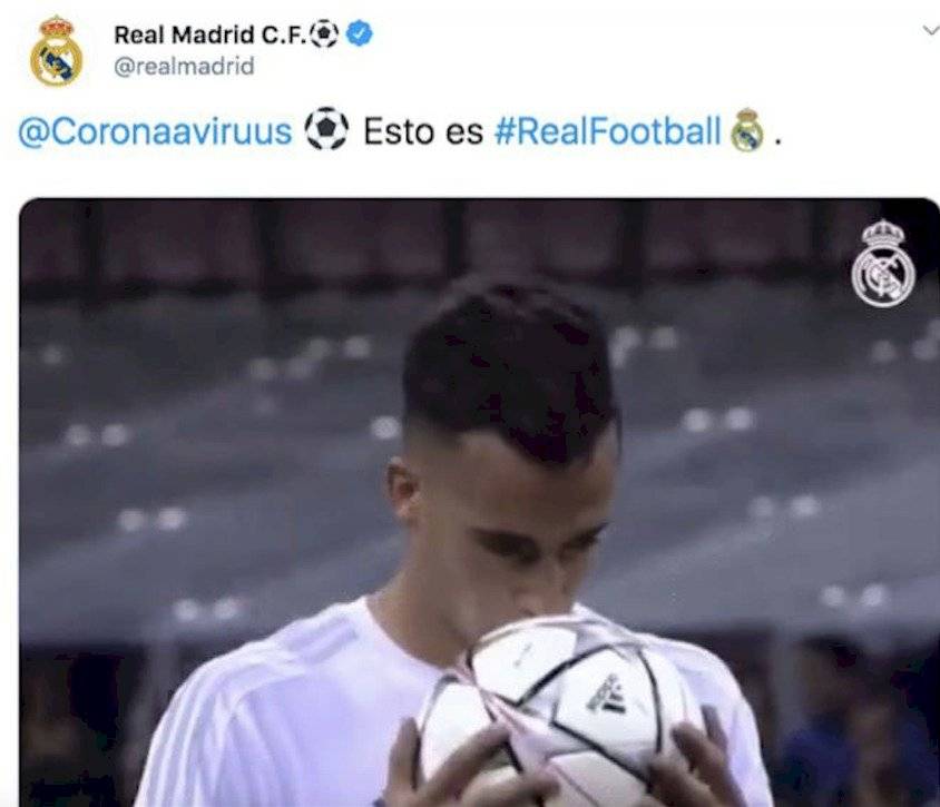 El Real Madrid provoca confusión con un error del Coronavirus