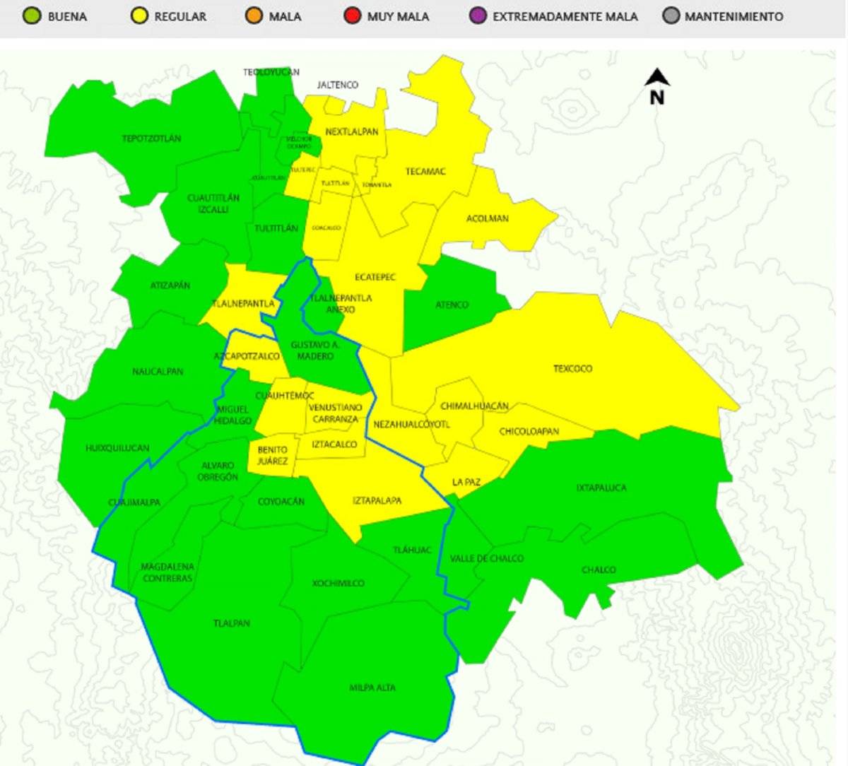Calidad del aire en CDMX y Edomex para este sábado 29 de febrero