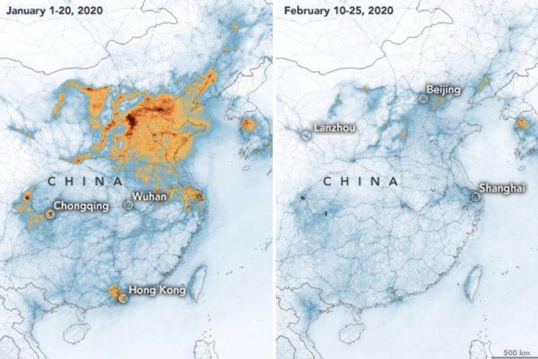 Coronavirus China contaminación