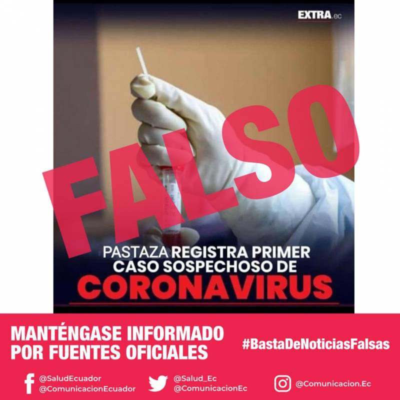 Falsas noticias sobre el coronavirus