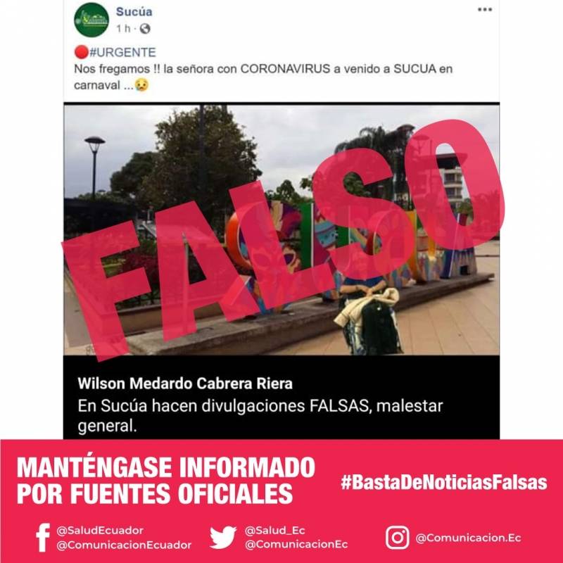 Falsas noticias sobre el coronavirus