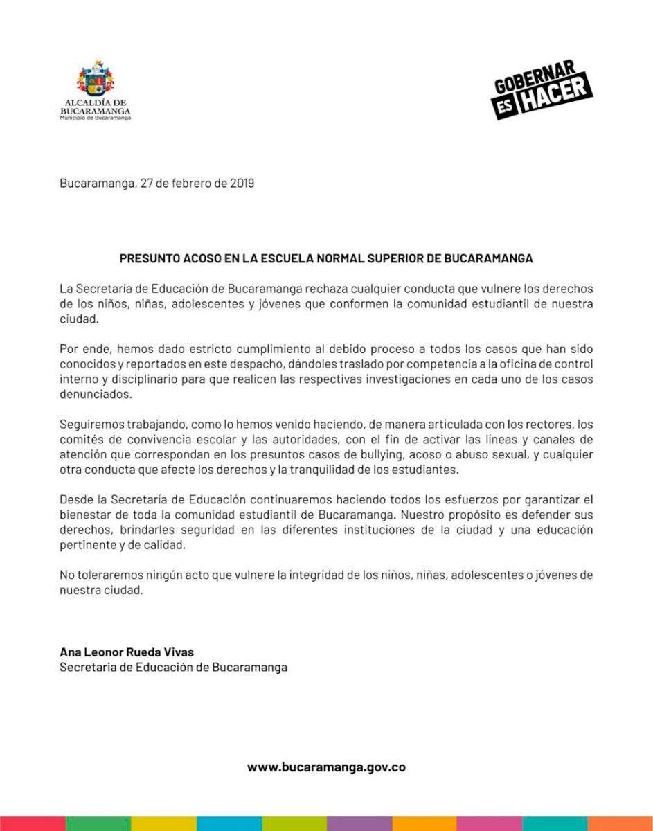 Denuncian por casos de acoso sexual a por lo menos 10 docentes de un colegio