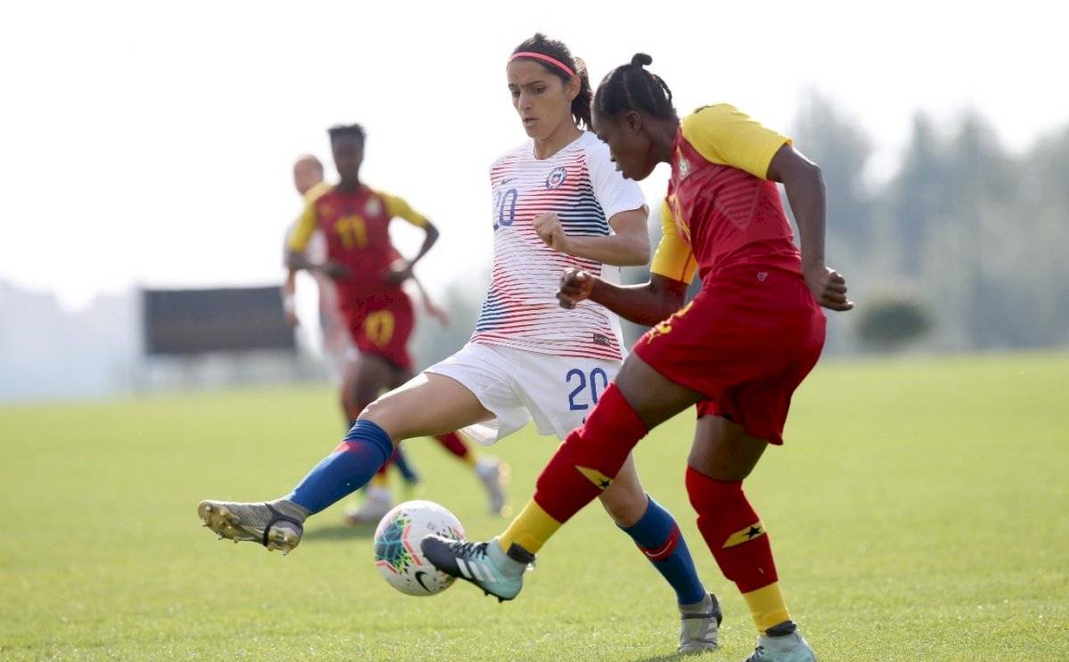 Daniela Zamora fue uno de los puntos altos en la selección chilena / Foto: @LaRoja