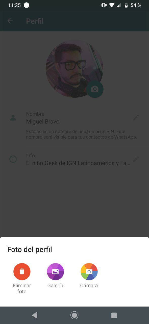WhatsApp foto perfil WhatsApp foto perfil