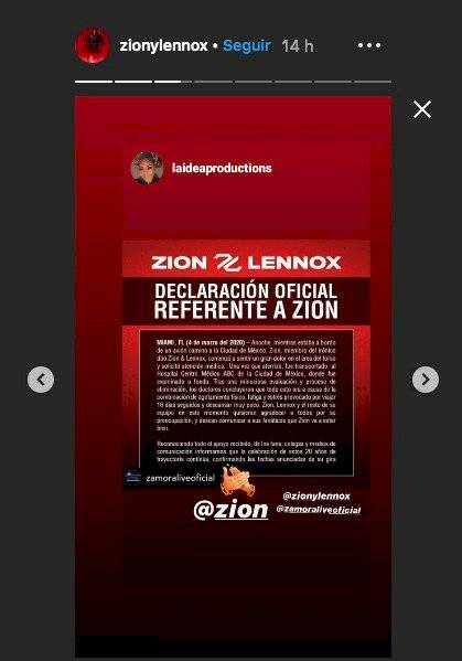 Zion comunicado