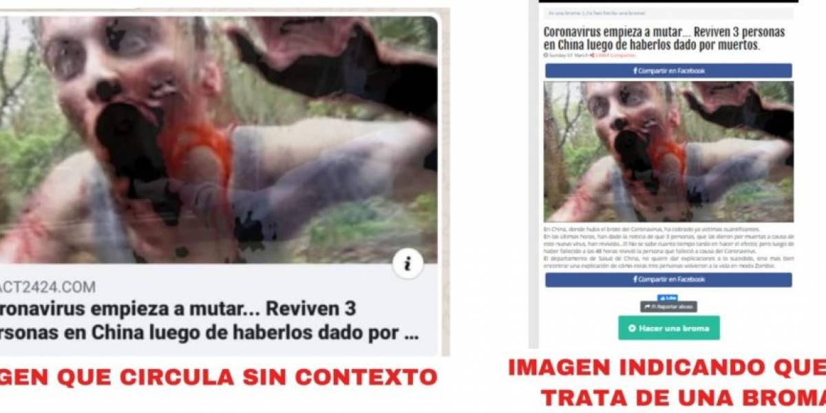 Desmienten absurda cadena de WhatsApp que aseguraba que víctimas de coronavirus "revivieron"