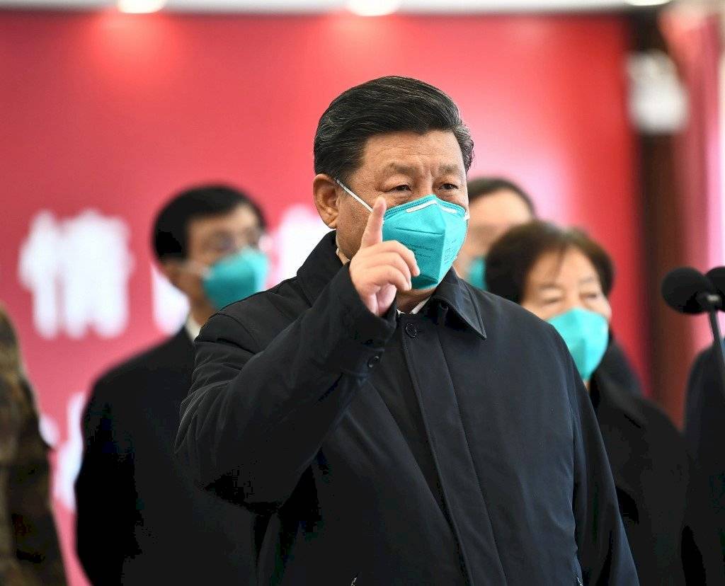 Xi Jinping con mascarilla por coronavirus