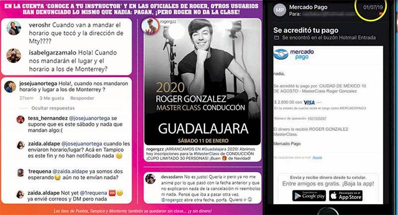 Roger González estafa
