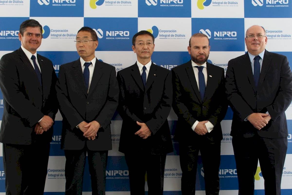 Sr. JorgeMera, Sr. Goichi Miyazumi, Sr. Kazuo Wakatsuki, Sr. Santiago Cueva, Sr Omar Valenzuela