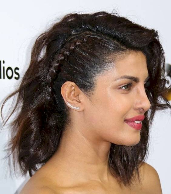 Peinados con trenzas para cabello mediano