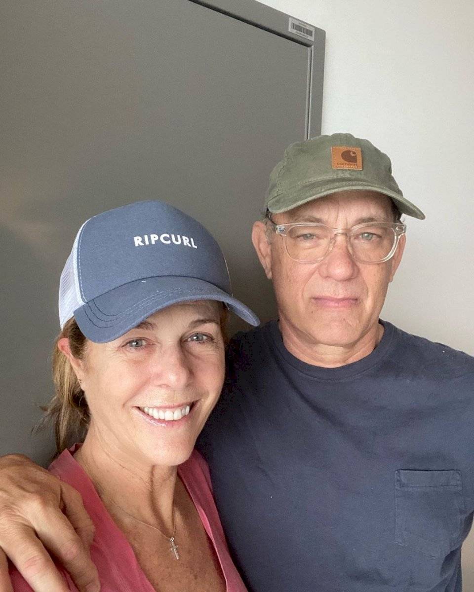 Tom Hanks y su esposa