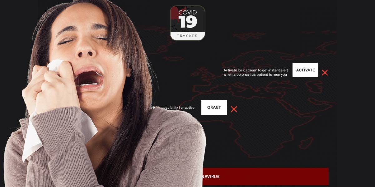 Ransomware: app falsa finge monitorear al Coronavirus pero secuestra tu móvil