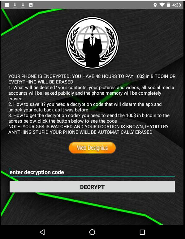 Coronavirus ransomware