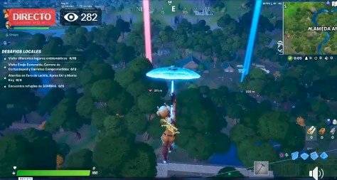 Comunicaciones transmitió esta mañana el Reto Fortnite en su página de Facebook
