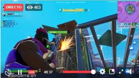 Comunicaciones transmitió esta mañana el Reto Fortnite en su página de Facebook