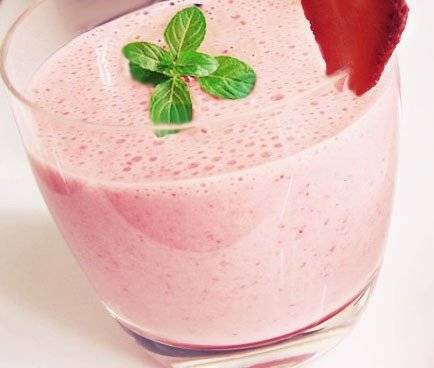 Merengada de fresa y yogur