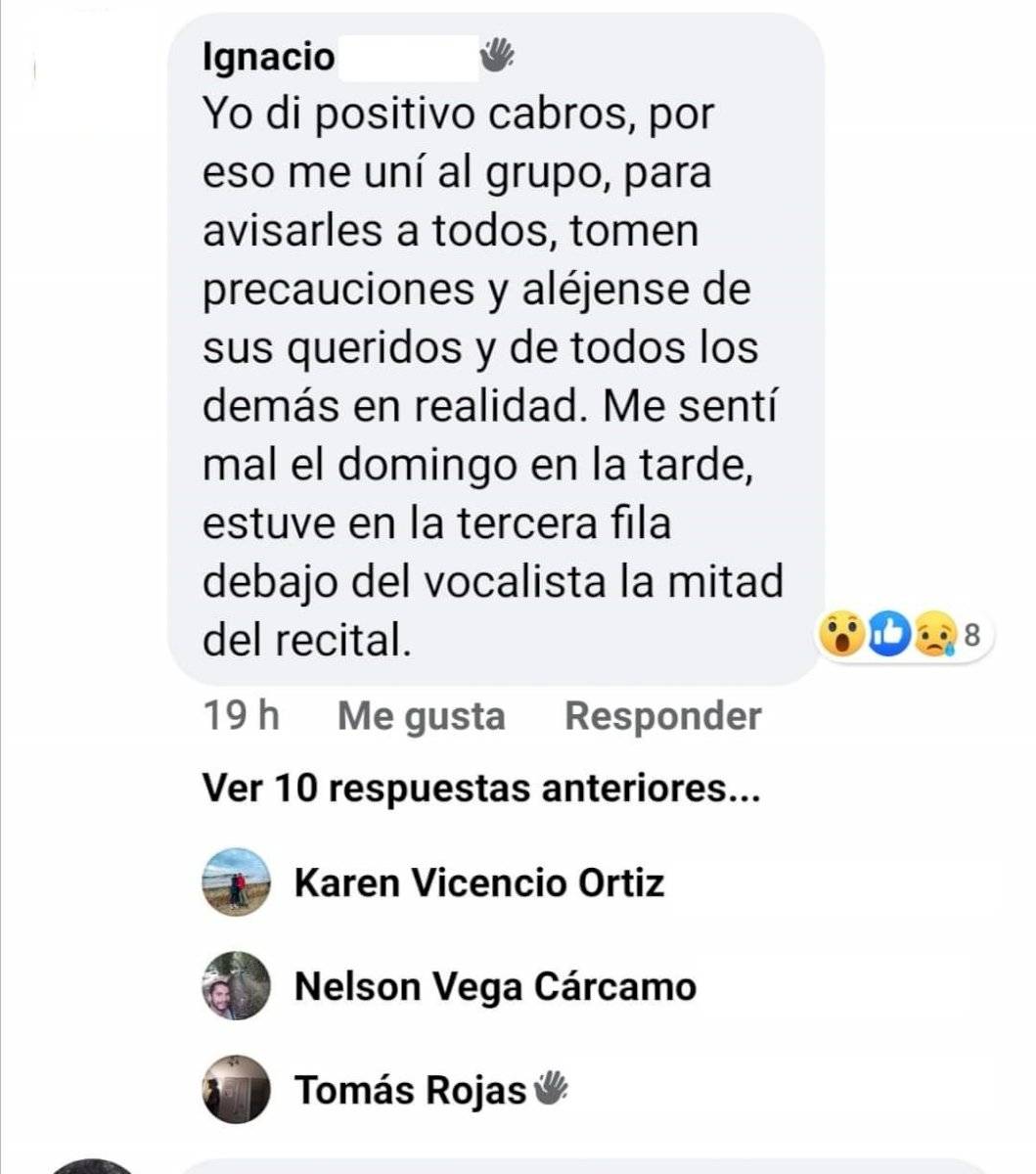 The Offspring Chile Facebook respuesta