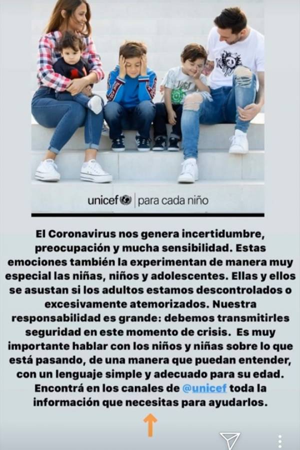 El mensaje de Antonela Roccuzzo por la pandemia del coronavirus