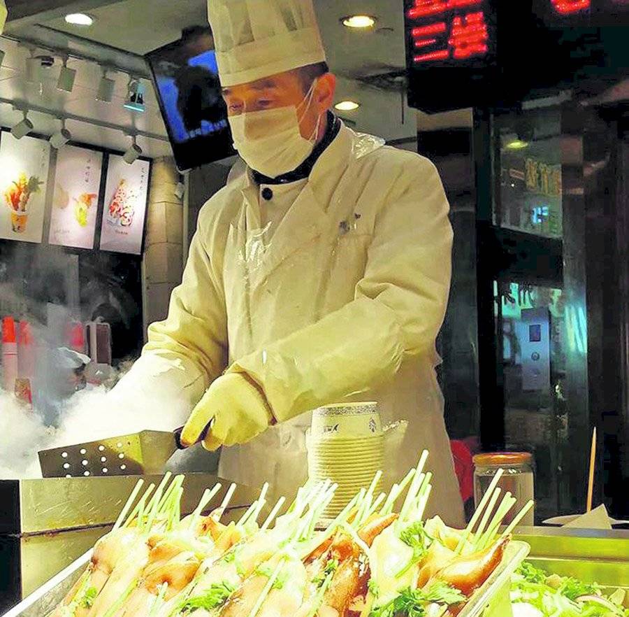 Cocina en calles de China