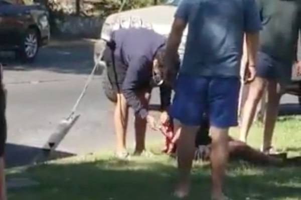 Sangrienta "detención ciudadana" en Maipú: las fuertes imágenes de joven con escopetazo en su rostro